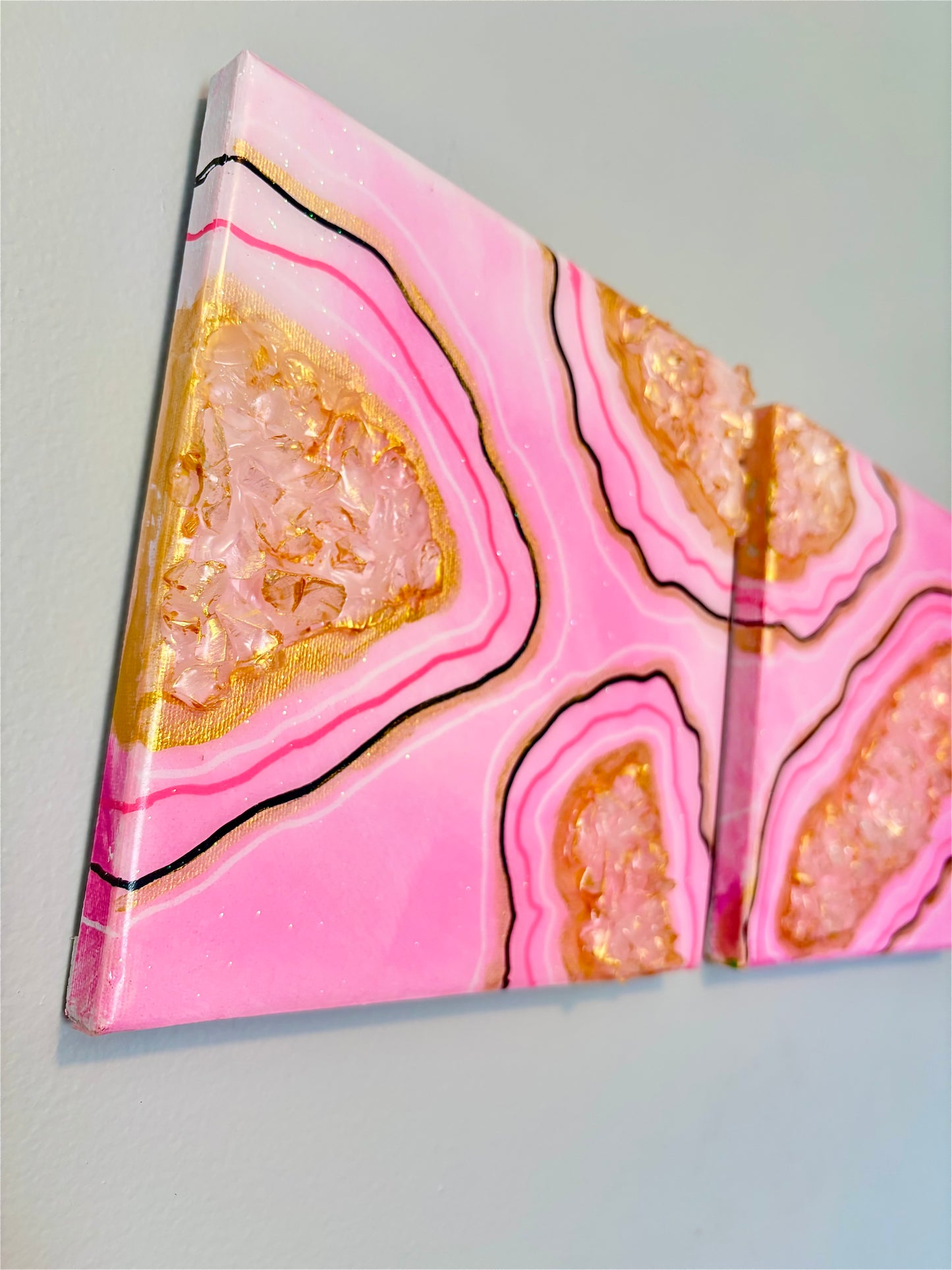 “Pretty in Pink” Canvas Duo
