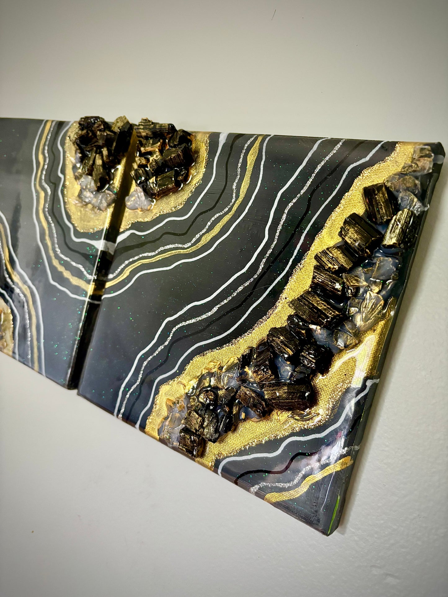 “Into the Darkness” Canvas Duo