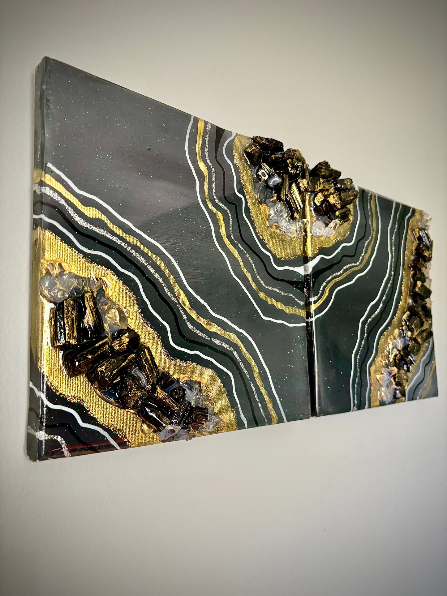 “Into the Darkness” Canvas Duo