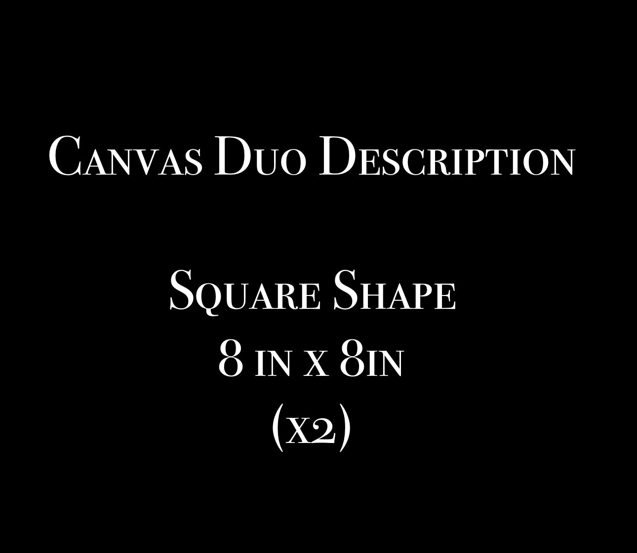 “Into the Darkness” Canvas Duo
