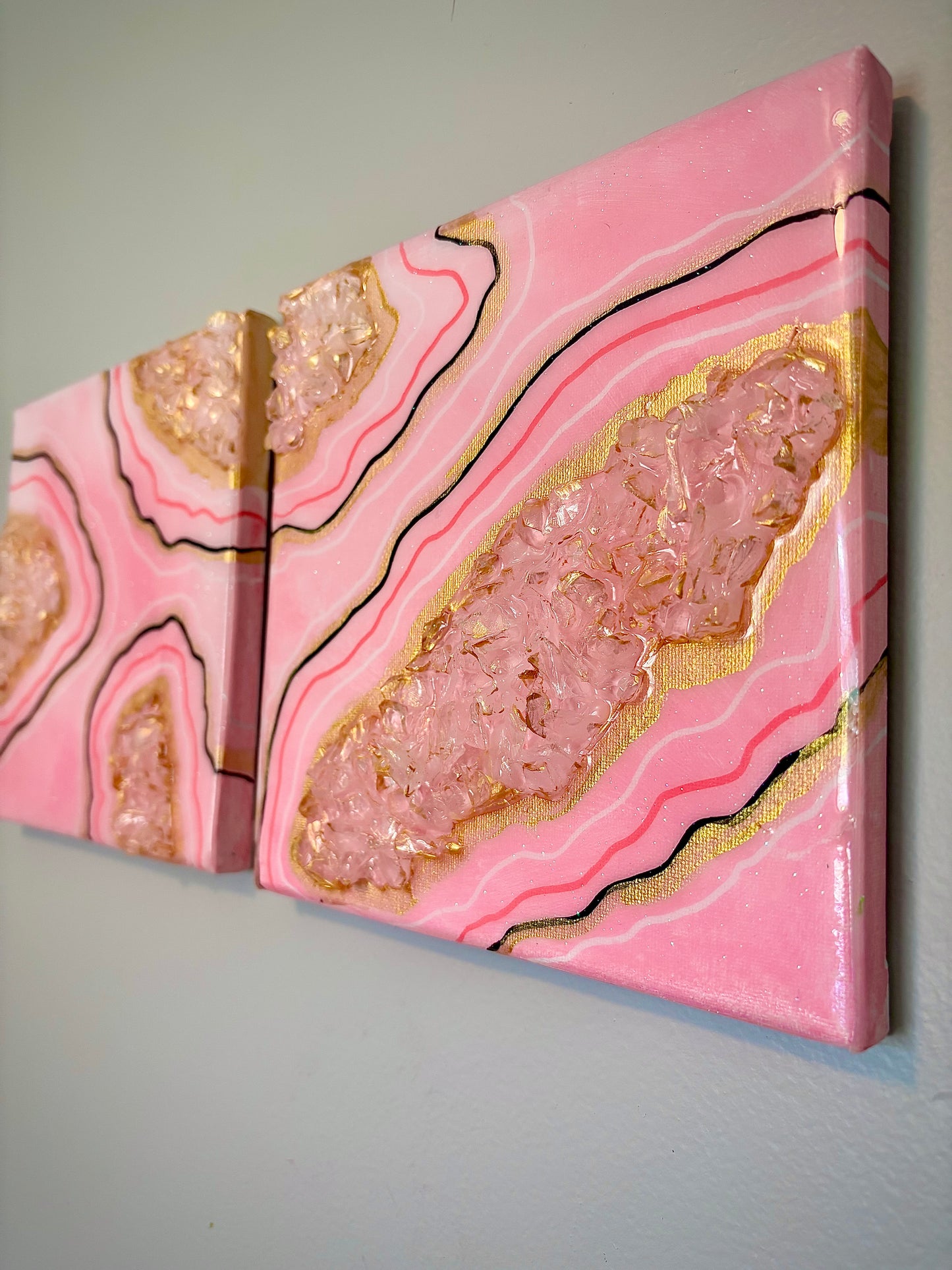 “Pretty in Pink” Canvas Duo
